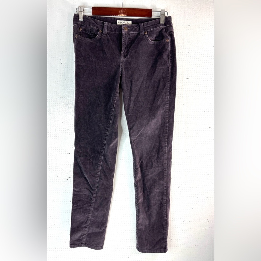 Cielo Jeans 30x29 11 Cotton Micro Corduroy w Stretch Pants in Purple Tinted Gray